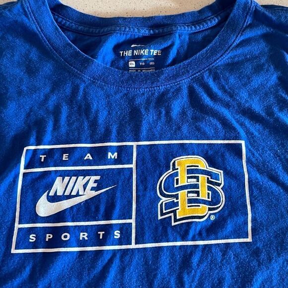 Nike SD State SDSU Jackrabbits Blue Tee Mens XXL - Picture 1 of 7